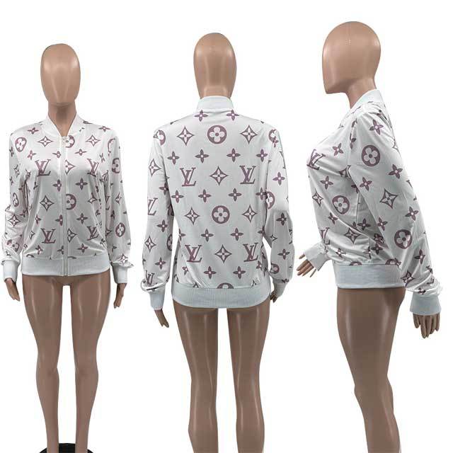 Printed Fashion Zipper Jacket