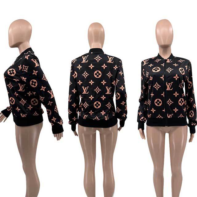Printed Fashion Zipper Jacket