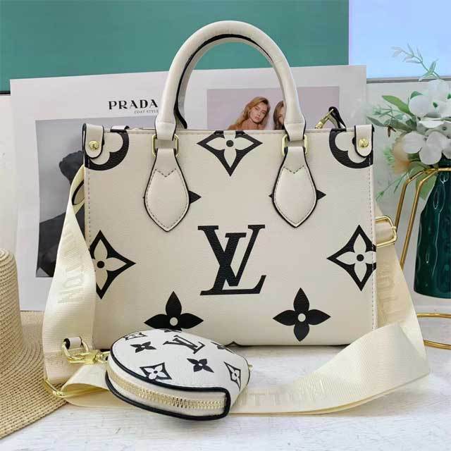 Leather Fashion Print Women Crossbody Handbag