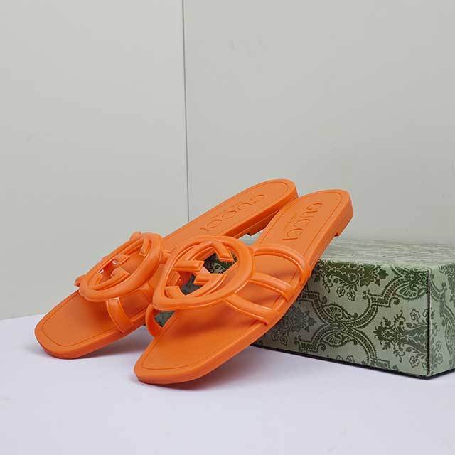 Candy Color Hollow Out Flat Slides
