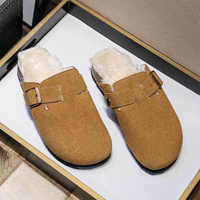 Winter Fashion Thick Sole Fur Inside Flat Shoes