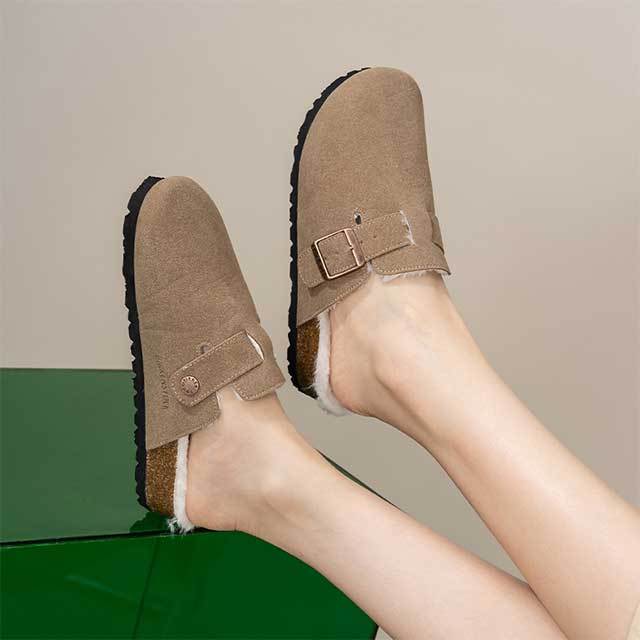 Winter Fashion Thick Sole Fur Inside Flat Shoes