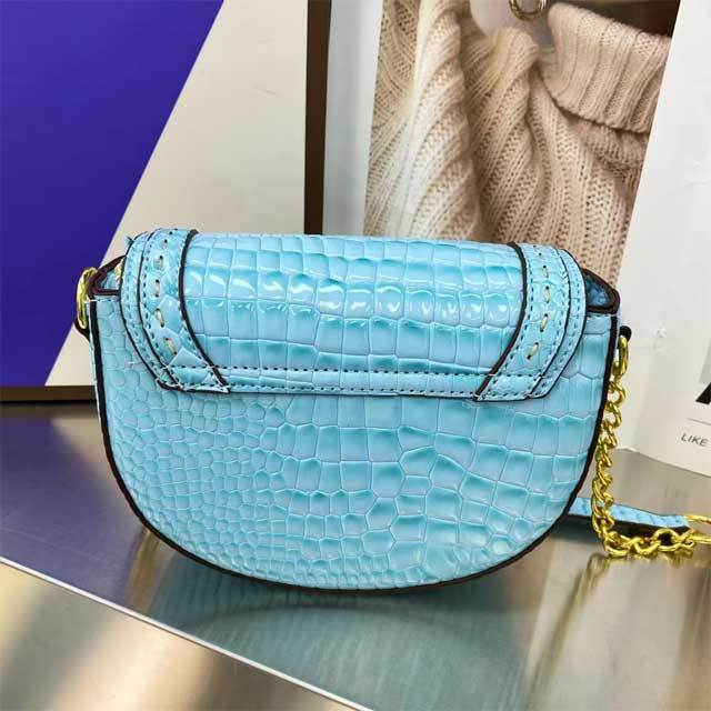 Snakeskin Leather Messenger Bag