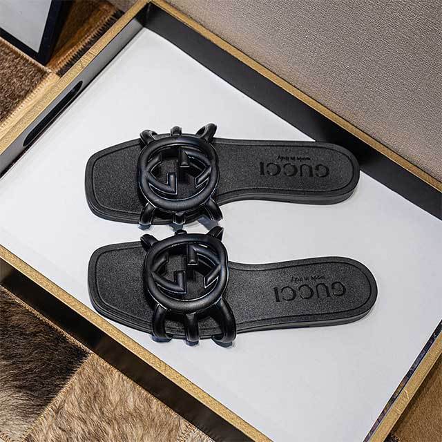 Candy Color Hollow Out Flat Slides