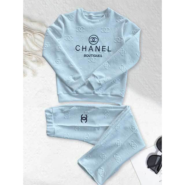 Embroidery Embossing Casual Women Jogging Suit