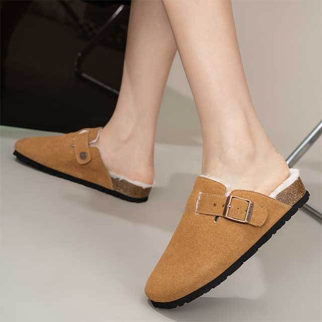 Winter Fashion Thick Sole Fur Inside Flat Shoes