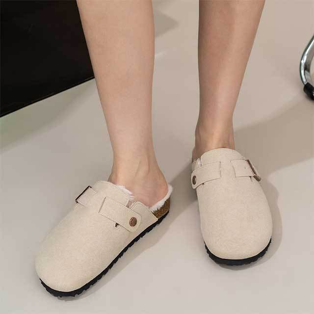 Winter Fashion Thick Sole Fur Inside Flat Shoes