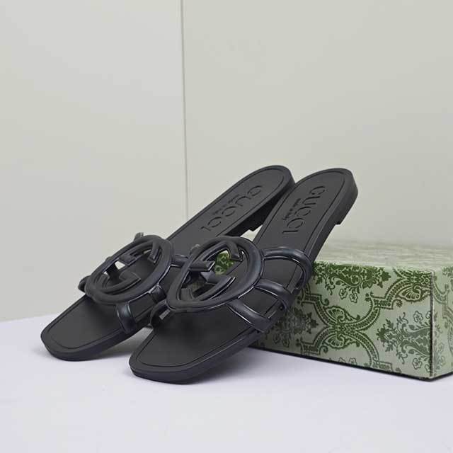 Candy Color Hollow Out Flat Slides
