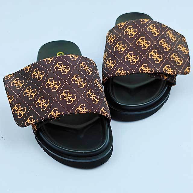 Adjustable Open Toe Thick Sole Flats