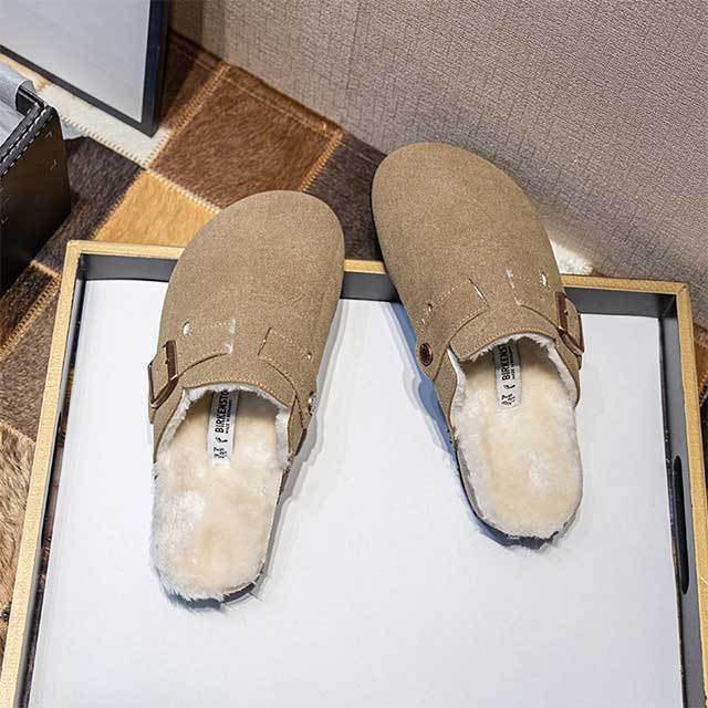 Winter Fashion Thick Sole Fur Inside Flat Shoes