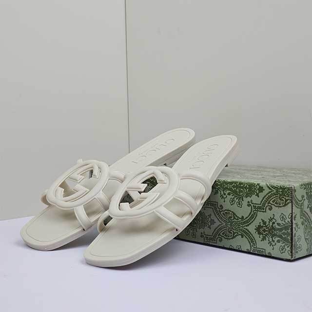 Candy Color Hollow Out Flat Slides