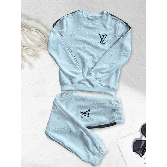 Embroidery Embossing Long Sleeve Casual Jogging Suit