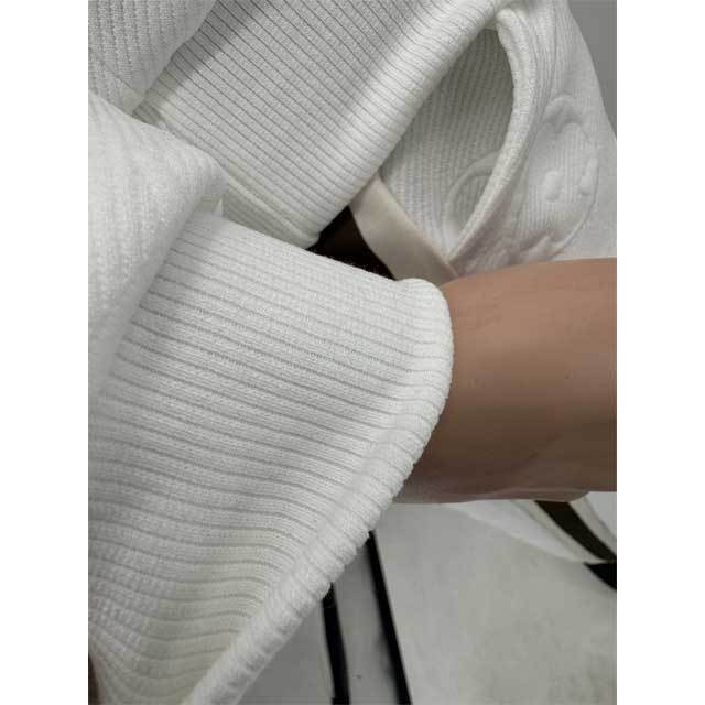 Embroidery Embossing Long Sleeve Casual Jogging Suit