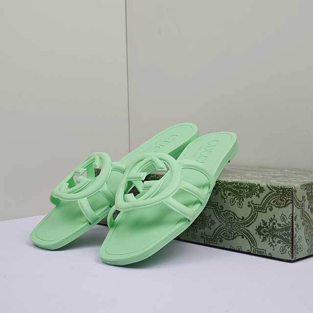 Candy Color Hollow Out Flat Slides