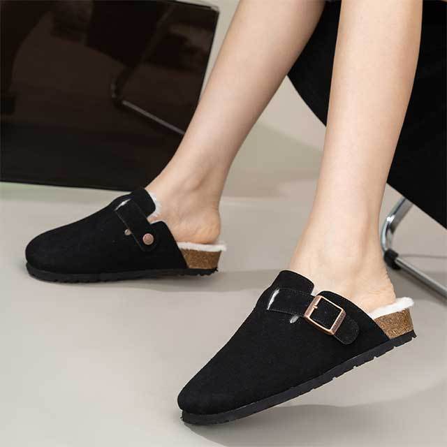 Winter Fashion Thick Sole Fur Inside Flat Shoes