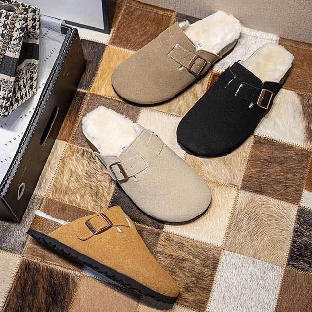 Winter Fashion Thick Sole Fur Inside Flat Shoes