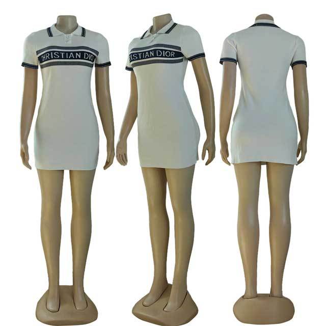 Knit Polo Sweater Dress
