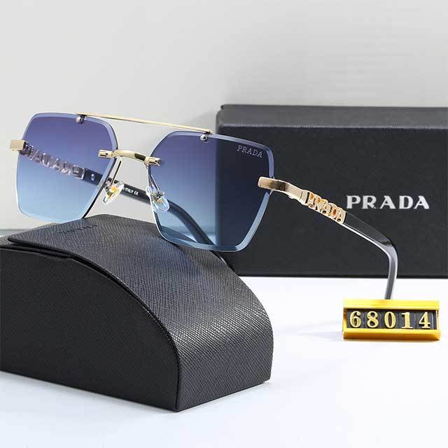 Rimless Diamond Square Sunglasses