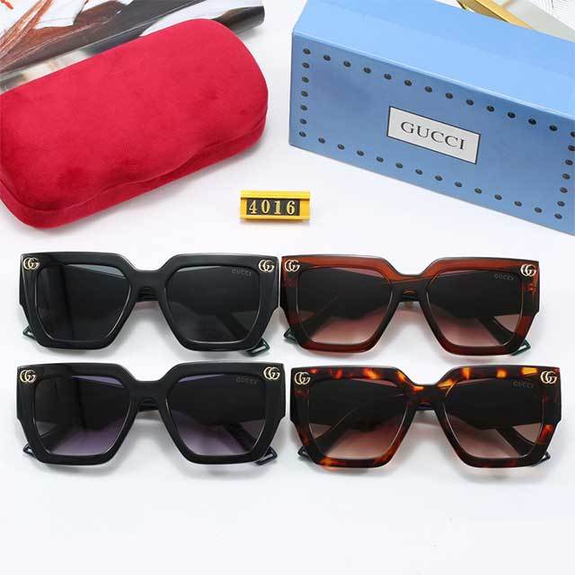 Brand Designer Retro Rectangle Sun Glasses