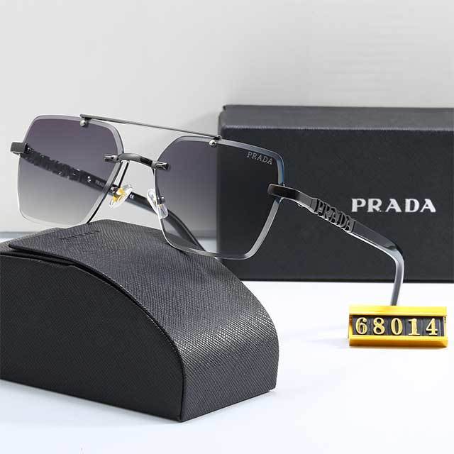 Rimless Diamond Square Sunglasses