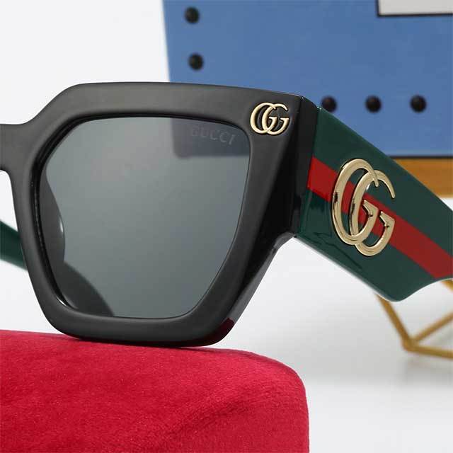 Brand Designer Retro Rectangle Sun Glasses