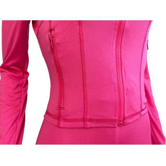 Basic Zipper Top Skinny Jogging Pants Suit