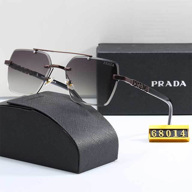 Rimless Diamond Square Sunglasses