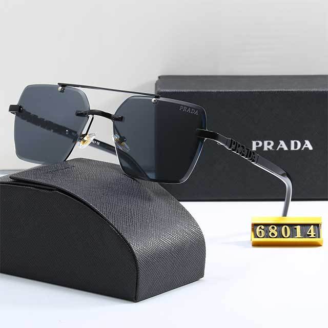 Rimless Diamond Square Sunglasses