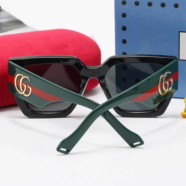 Brand Designer Retro Rectangle Sun Glasses