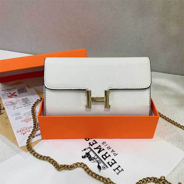 Chained Leather Fashion Women Messenger Bag