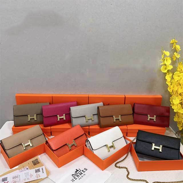 Chained Leather Fashion Women Messenger Bag