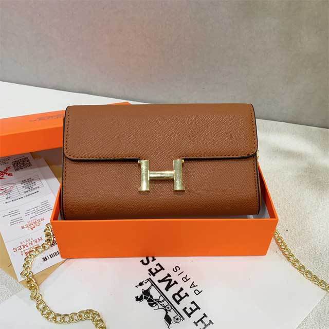 Chained Leather Fashion Women Messenger Bag