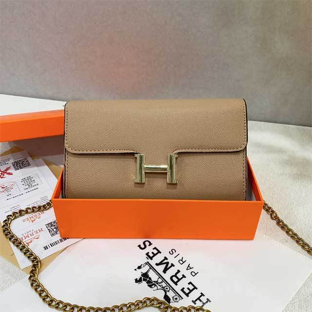 Chained Leather Fashion Women Messenger Bag