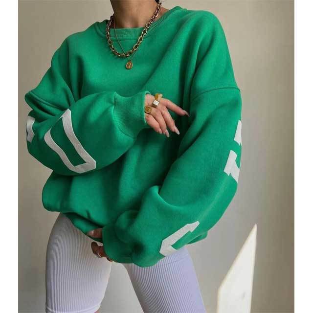 Letter Print Casual Sweatshirts