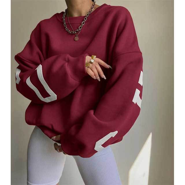 Letter Print Casual Sweatshirts