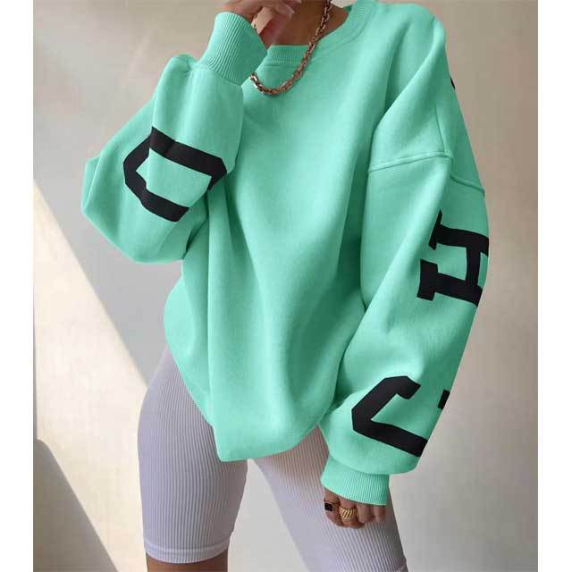Letter Print Casual Sweatshirts