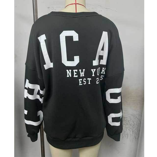 Letter Print Casual Sweatshirts