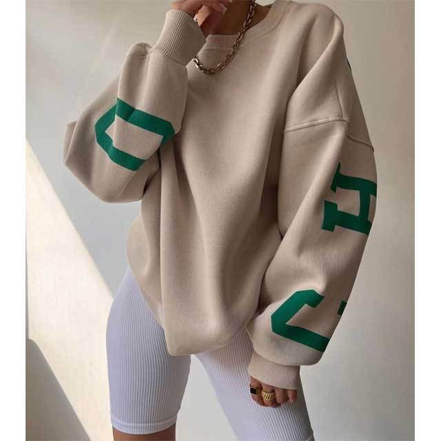 Letter Print Casual Sweatshirts