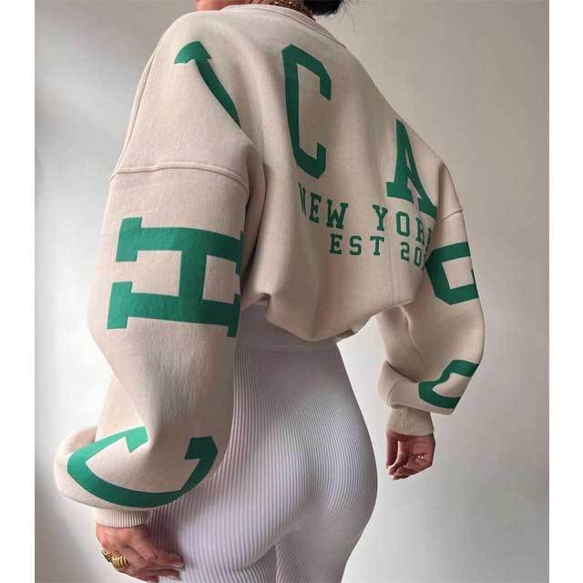 Letter Print Casual Sweatshirts