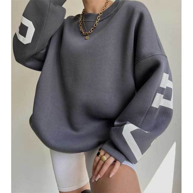 Letter Print Casual Sweatshirts