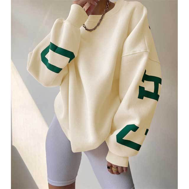 Letter Print Casual Sweatshirts