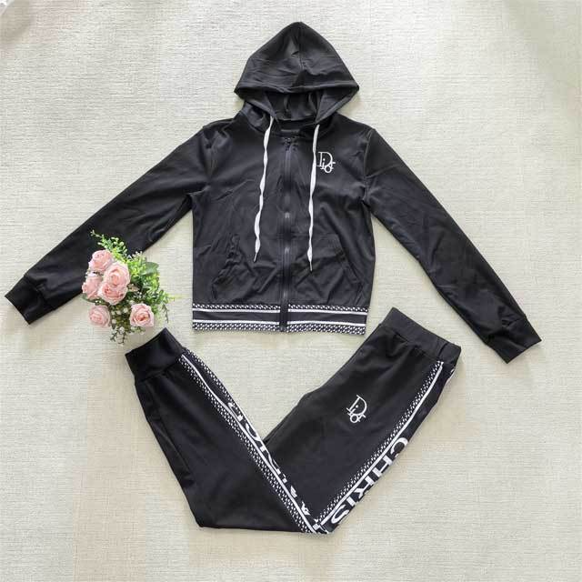 Embroidery Hooded Casual Jogging Suit