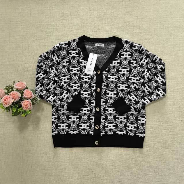 Knit Jacquard Cardigan Coat