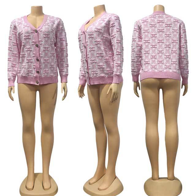 Knit Jacquard Cardigan Coat