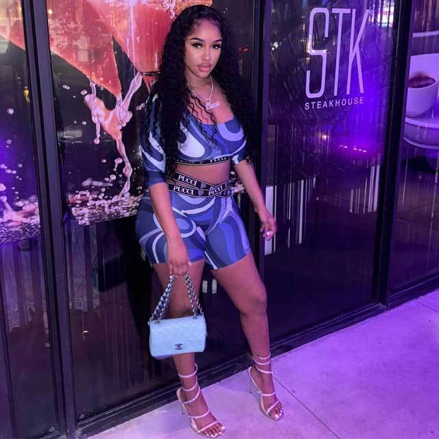 Printed Fitted Casual Short Set
