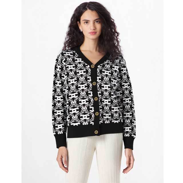 Knit Jacquard Cardigan Coat