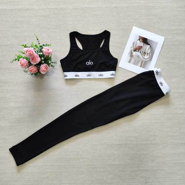 Letter Embroidery Casual Jogging Suit