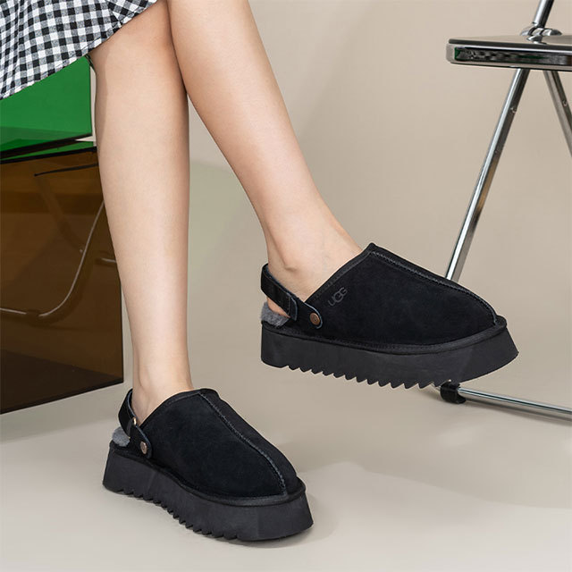 Thick-soled Toe-cap Furry Slippers