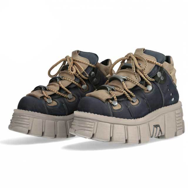 Color Block Rock Punk Platform Shoes
