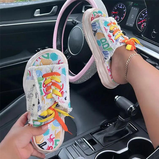 Personalized Graffiti Thick-soled Slippers